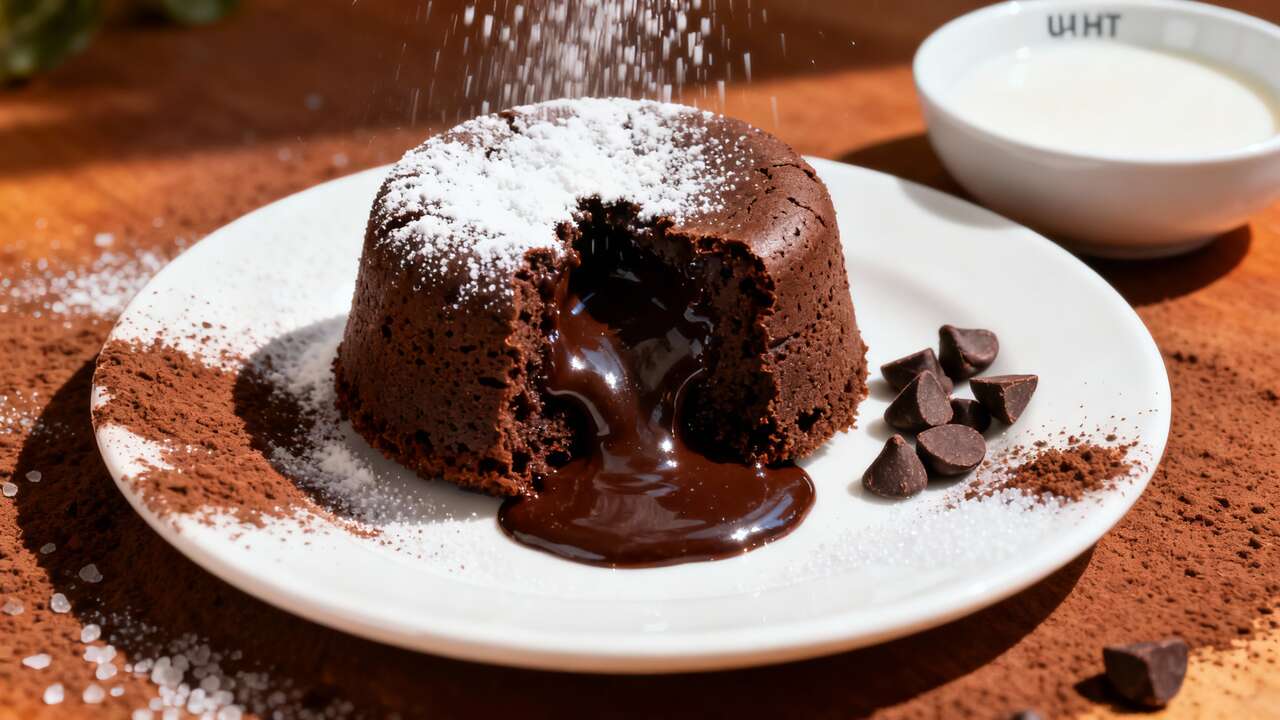 Quick and Easy Chocolate Lava Cake Recipe in 5 Minutes, no Oven Required