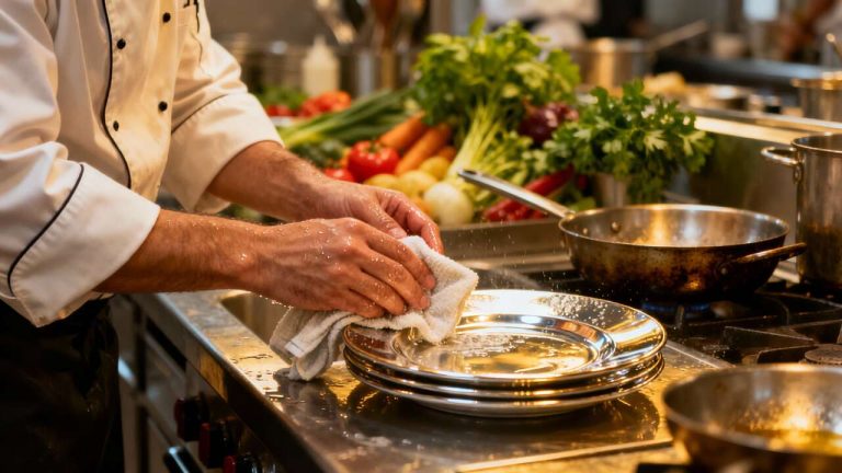The Chef Trick for Sparkling Dishes Without Chemicals