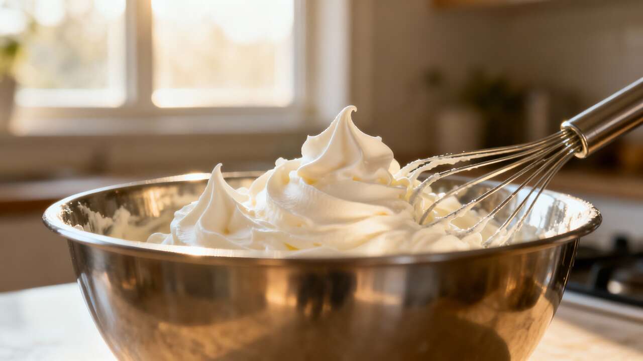 The Secret to Firm Whipped Cream Without an Electric Mixer